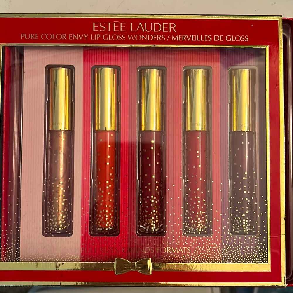 Estée Lauder pure color envy lip gloss wonders set 5 full size